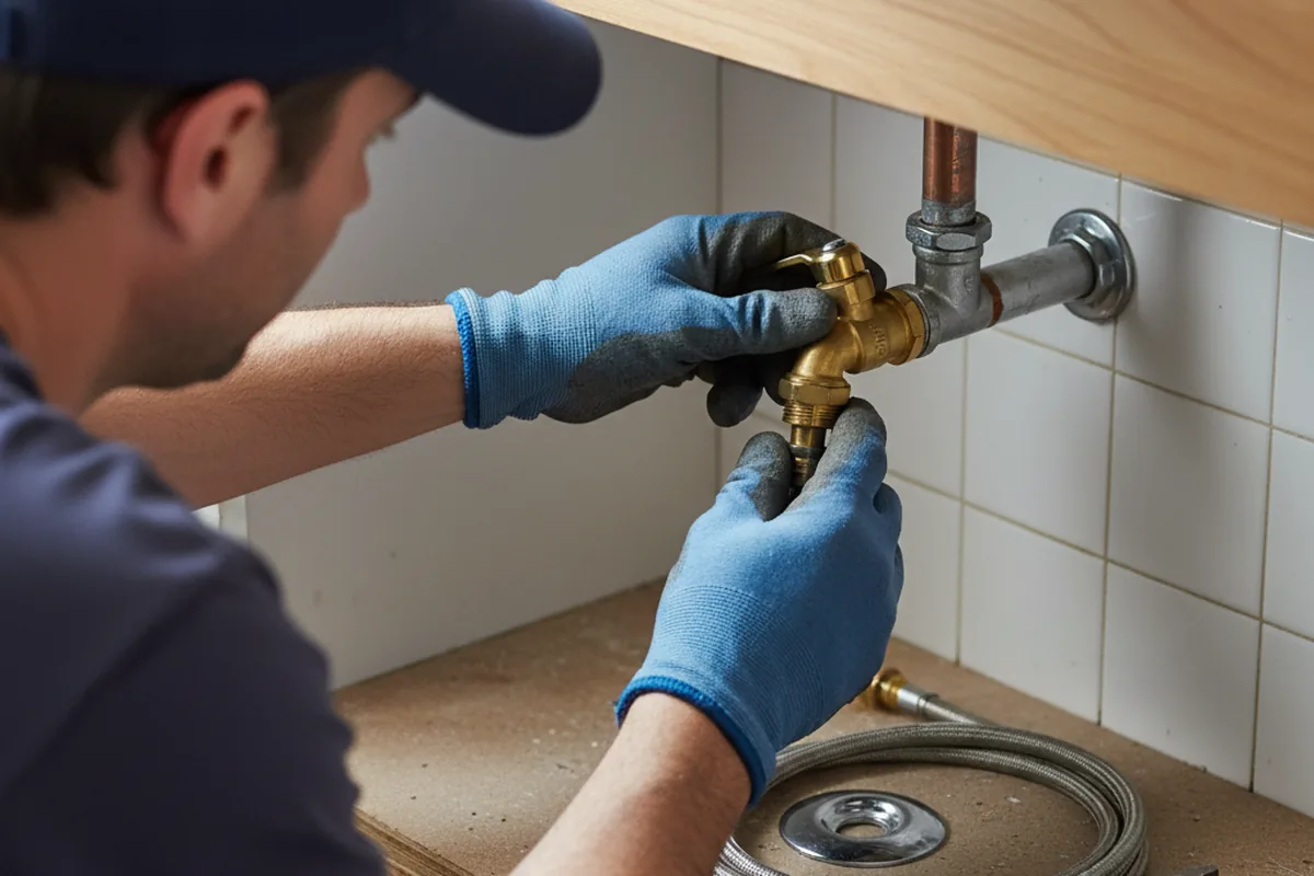 Shutoff valve and fitting work during Emergency Plumbing in McCall